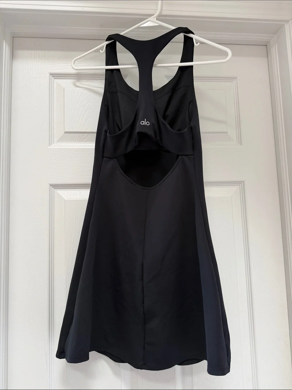 ALO Yoga Airlift Black Racerback Dress